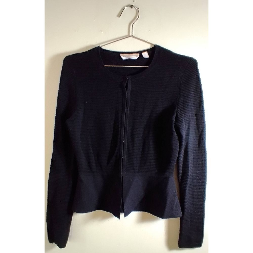 Hugo Boss Black Clasp Cardigan Size XS Merino Superfine